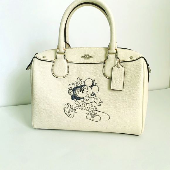 ✨New Coach X Disney MIni Bennett Satchel Chalk$350 - Picture 1 of 7